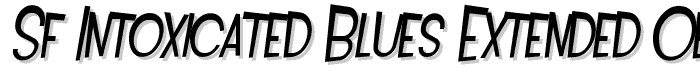 SF Intoxicated Blues Extended Oblique font